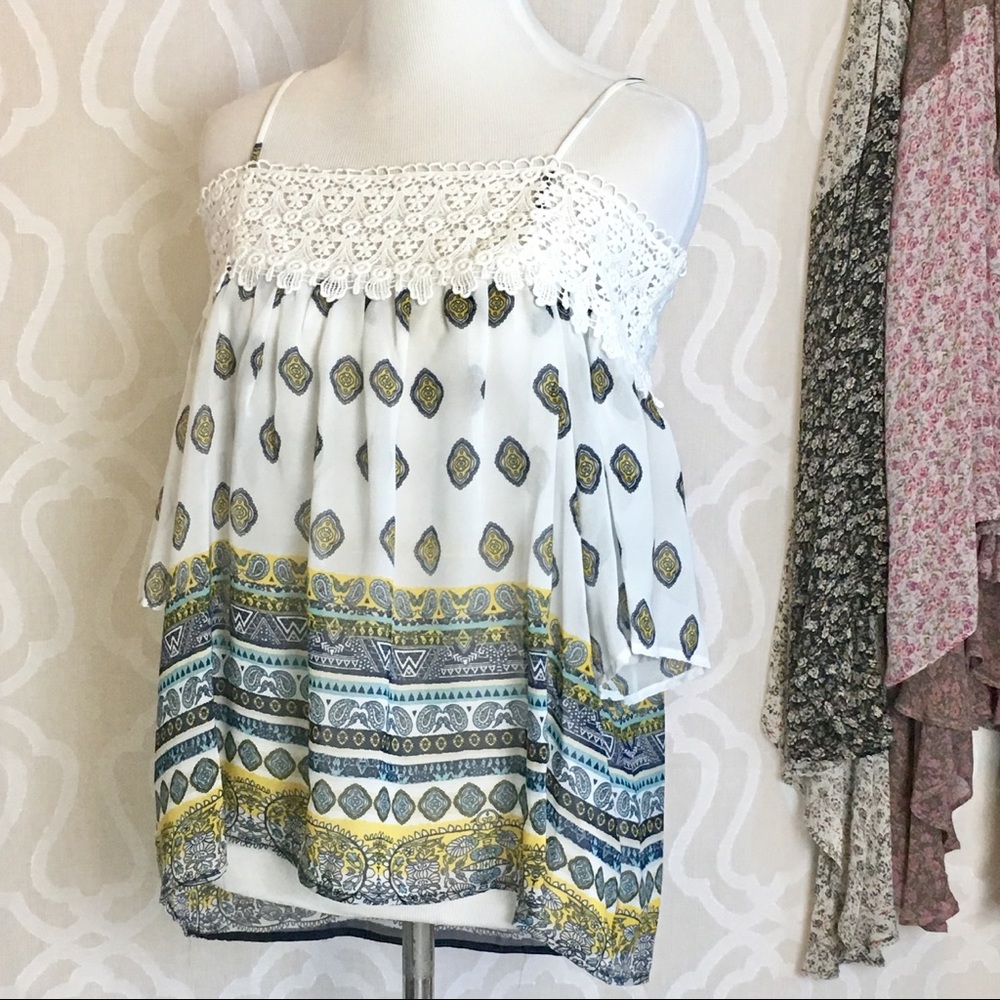 Spring Cold Shoulder & Crochet Top - Picture 4 of 8